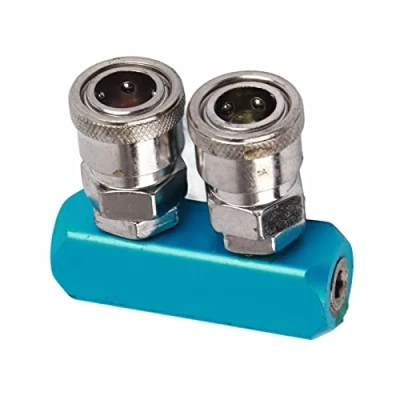 Immagine di Connettore pneumatico da 12 mm Attacco rapido per filettatura femmina tubo dell&#039;aria Collegamento PT1 / 4 2/3/4/5 vie(2 way)