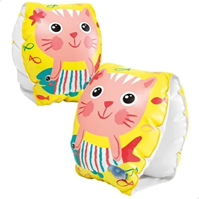 Immagine di Intex 56665EU Braccioli Gonfiabili Gattini Felici, Vinile, Multicolore, 20x15 cm