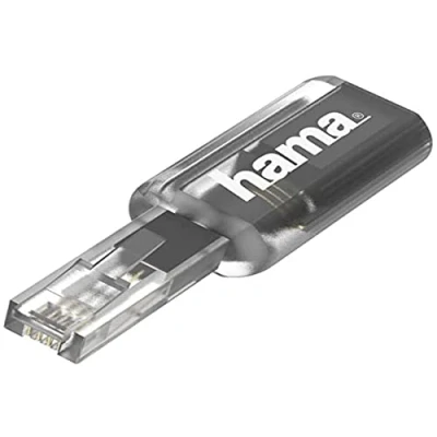 Immagine di Adattatore Telefono analogico Hama Nero (trasparente)