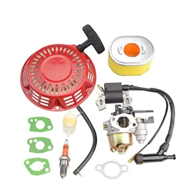 Immagine di WOOSTAR Carburatore con Bobina di Accensione Avviamento a Strappo Sostituzione per GX140 GX160 GX168 GX200 5,5HP 6,5HP Motore