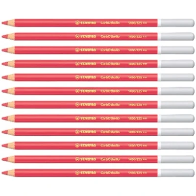 Immagine di Matita colorata Premium STABILO CarbOthello Confezione da 12 Rosso Carminio Profondo