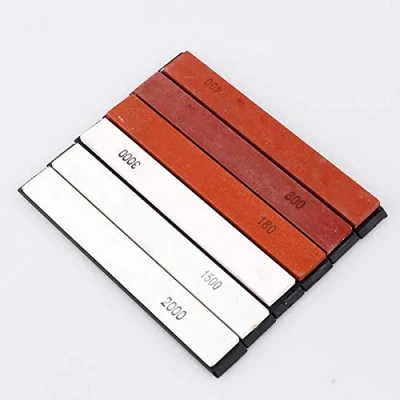 Immagine di Whetstone Sharpening, Affilacoltelli Pietre per affilare Stones Grit 180 400 800 1500 2000 3000 Utensili da cucina Taglio Mola levigatrice Affilatrice lucidatura Abrader Kit Strumenti