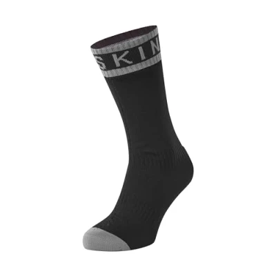 Immagine di Sealskinz Waterproof Warm Weather Mid Length Sock with Hydrostop Calzini, Nero, XL Unisex Adulto