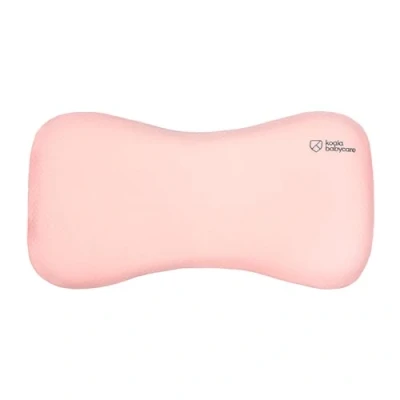 Immagine di Cuscino Neonato Plagiocefalia fino a 36 Mesi Sfoderabile (con due Federe) per il lettino Aiuta prevenire e trattare la Testa Piatta in Memory Foam Rosa Design Registrato KBC®