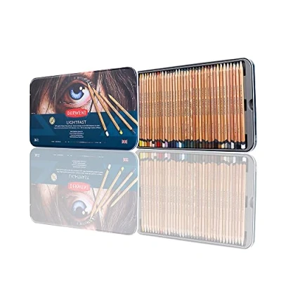 Immagine di Derwent Lightfast Set di 36 Matite Resistenti alla Luce con Anima Rotonda da 4 mm, Resistenza Elevata del Nucleo e Consistenza Cremosa, Adatte al Disegno Colorazione