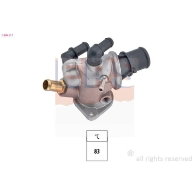 Immagine di EPS 1.880.117 Termostato motore 83 Made in Italy OE Equivalent con guarnizione, collegamento filettato per sensore temperatura ALFA ROMEO: 155