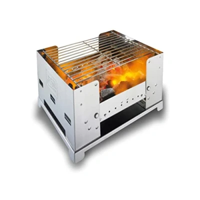 Immagine di Esbit Griglia a Carbonella BBQ300S Acciaio Inox 3 Niveles Cucina da Trekking Accamparsi Grigliate all&#039;aperto