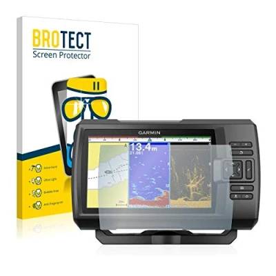 Immagine di brotect Pellicola Protettiva Vetro per Garmin Striker Plus 9sv Protezione Schermo [Durezza Estrema 9H, Chiaro]