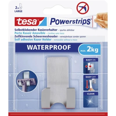 Immagine di tesa POWERSTRIPS® Supporto per rasoio Waterproof Metallo Contenuto: 1 pz.