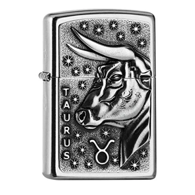 Immagine di Zippo 2006501 PL 207 Taurus Accendino V19, in ottone, design 5,83,81,2