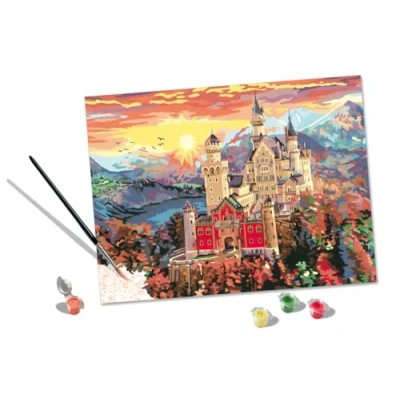 Immagine di Ravensburger Paint by Numbers Fairytale Castle Pittura 20278 D/F/I/NL/EN/E, Multicolore, Medio,
