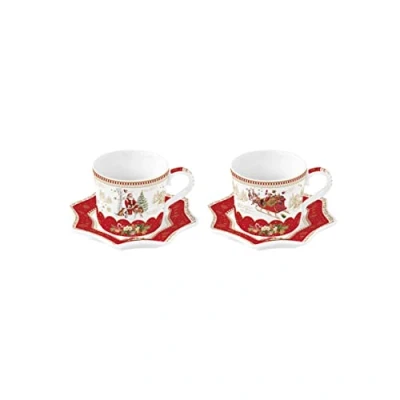 Immagine di Easy Life Confezione da 2 tazze caffè, 12 cl, in porcellana