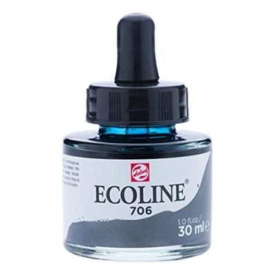 Immagine di Unbekannt Royal TALENS Ecoline Acuarela LIQUIDA 30 ML Gris Oscuro, Deep Grey, Regular, 10, Grigio Scuro, Standard