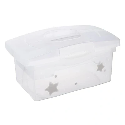 Immagine di keeeper Scatola Portaoggetti con Coperchio, Stars, Patryk, Nordic White (Bianco)