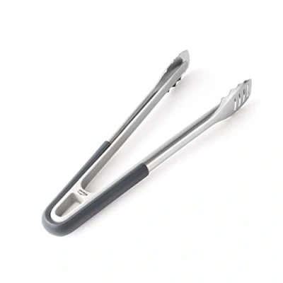 Immagine di Lacor 63049 Pinza Duplo, per Servire, Cucina, Acciaio Inox 18/10, Nylon, 30 cm, Manico Termoresistente, Lavabile in Lavastoviglie