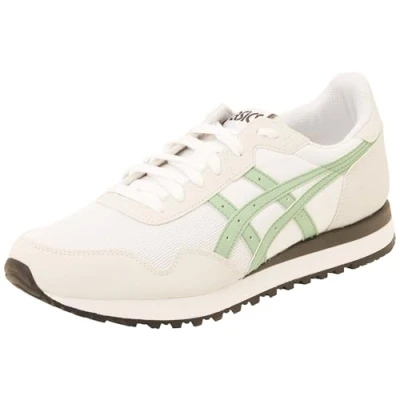 Immagine di Asics Sportstyle Tiger Runner II Unisex Sneakers basse, Taglia: 44.5, White/dark mint Finta pelle / tessuto