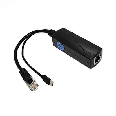 Immagine di REVODATA Gigabit PoE Splitter micro USB 5V/3A, Uscita da 48V a 10/100/1000Mbps Attivo IEEE802.3af/at, Adattatore per Pi 3B/3B+/Dispositivo (USB0503G)