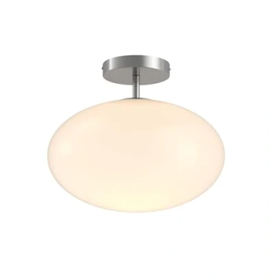 Immagine di Plafoniera &#039;Sonika&#039; dimmerabile (Moderno) colore Argento, in Metallo ad es. Soggiorno &amp; Sala da pranzo (1 luce, E27) di Lindby plafoniera, lampada