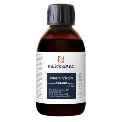 Immagine di Naissance Olio Neem BIO (No. 235) 225ml Certificato Biologico, Pressato a Freddo, per Capelli, Persone, Piante