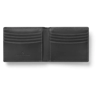 Immagine di Graf von Faber Castell 118940 Porta carte di credito Epsom, nero, con scomparti per e banconote
