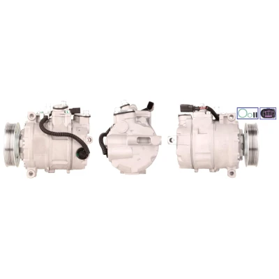 Immagine di LUCAS ACP501 Compressore Aria Condizionata PAG 46 R134a con guarnizioni AUDI: A4 B6 Avant, A6 C5 Sedan