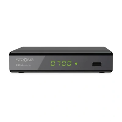 Immagine di STRONG SRT 8119 Decoder Digitale Terrestre DVB T2 HDMI con Display PER lo switch off e nuovo standard di trasmissione televisiva. HEVC 265 T2. MERCATO ITALIA