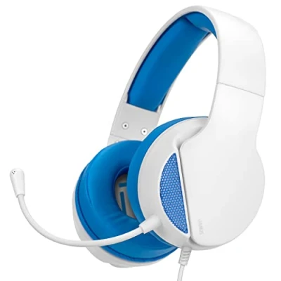Immagine di NITHO JANUS Cuffie Gaming per PC, PS4, PS5, Xbox One, Series X/S, Mobile, Tablet, da Gioco Over Ear con Microfono Rimovibile, Jack Audio 3.5 mm, Driver 50 Multipiattaforma Blu