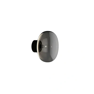 Immagine di New Works Karl Johan applique, grigio, legno, vetro, Ø 23 cm