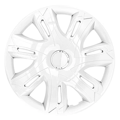 Immagine di NRM Copricerchi Supernova Coprimozzi Set completo 4 elementi (Bianco laccato, 16&quot;)