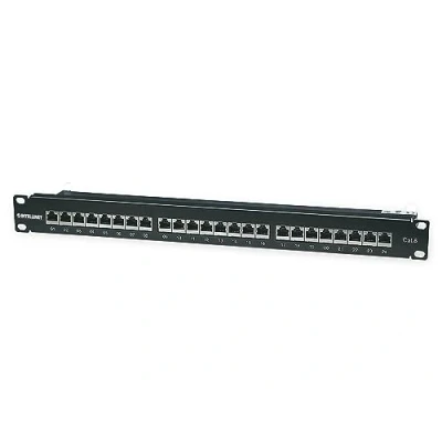 Immagine di Patchpanel di rete 24 Porte CAT 6 Intellinet 720038 1 U