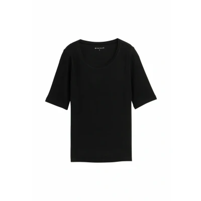 Immagine di TOM Tailor Tshirt basic, Donna, Taglia: Medium, Deep black