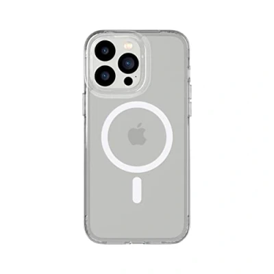 Immagine di tech21 iPhone 14 Pro Evo Clear compatibile con MagSafe Custodia trasparente antigraffio e antiurto protezione multi goccia da 3,7 m