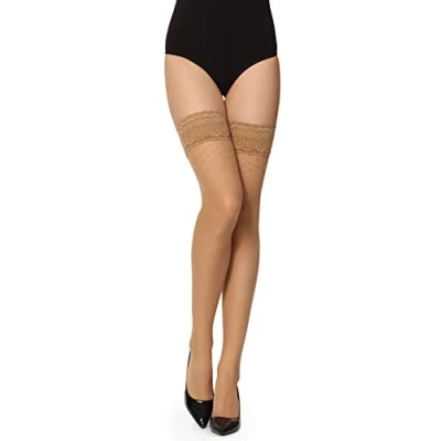 Immagine di Merry Style Collant Autoreggenti Donna 20 DEN GI1108 (Daino, XS S)