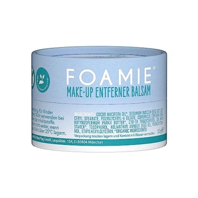 Immagine di Foamie Balsamo struccante pulisce la pelle delicatamente e accuratamente, olio detergente per viso, occhi labbra, senza residui grassi, 50 g