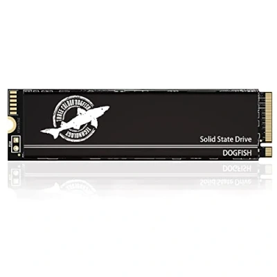 Immagine di Dogfish SSD Interno 4TB M.2 NVMe PCIe 4.0 2280 con Grafene Pad Termico per PS5 PC Portatile,Fino a 7300mb/s, 3D NAND TLC Unit?a Stato Solido Interna