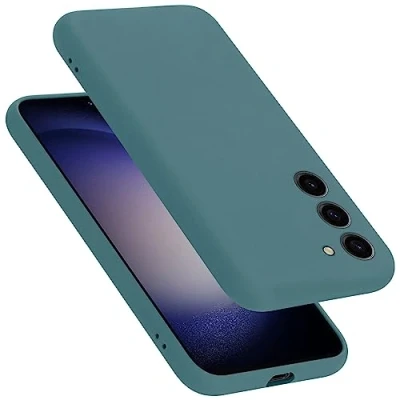 Immagine di Cadorabo Custodia compatibile con Samsung Galaxy S23 in LIQUID VERDE Coperchio protettivo silicone TPU flessibile