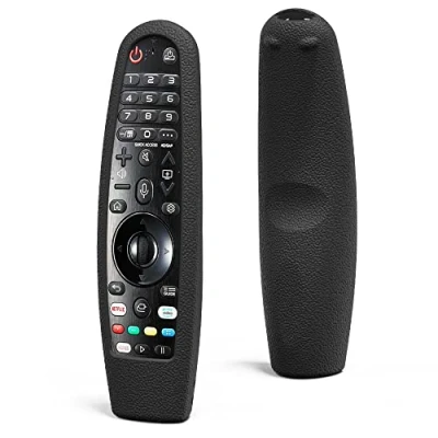 Immagine di Sikai Custodia protettiva antiurto per telecomando LG Magic Remote AN MR18BA MR20BA MR19BA MR650 MR650A MR600, aderenza perfetta, flessibile, antiscivolo, colore nero