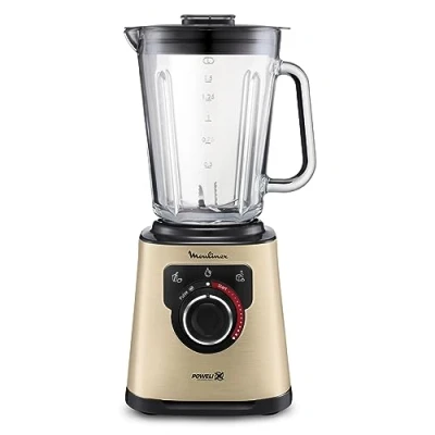 Immagine di Moulinex PerfectMix + Frullatore, Frullatore Alta Velocità Potenza 1200W, Tecnologia Powelix, Capacità 1.5Litri, con Vaso in Vetro Termoresistente, Facile da Usare, LM871A