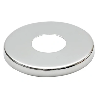 Immagine di Valvola in acciaio cromato da 26 mm (3/4&quot;) con foro alto per rubinetto, altezza 8
