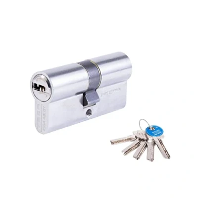 Immagine di Tesa Assa Abloy, T63530N, Cilindro di sicurezza, T60, Leva lunga, Chiave Chiave, nichelato, 30 x mm