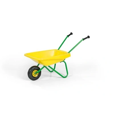 Immagine di carriola per bambini Rolly Toys (colore giallo/verde, in plastica con struttura metallo, dai 2 anni su, può contenere fino a 15 kg) 270873