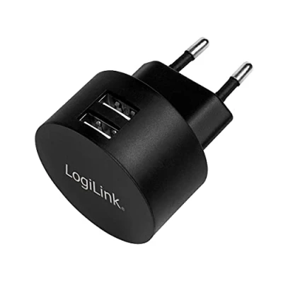 Immagine di LogiLink Caricatore USB 10.5 W Ambiente interno, Presa di Corrente uscita max. 2100 mA Num. uscite: 2 x A