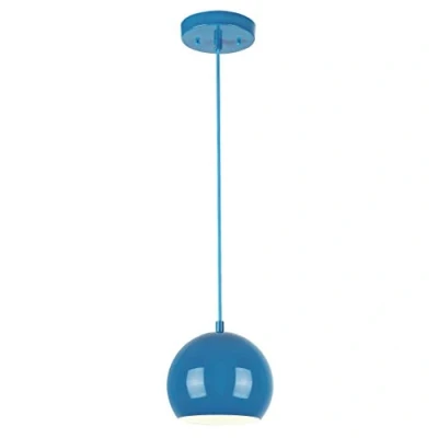 Immagine di Westinghouse Lampada a Sospensione E27, Blu Lucido, acciaio
