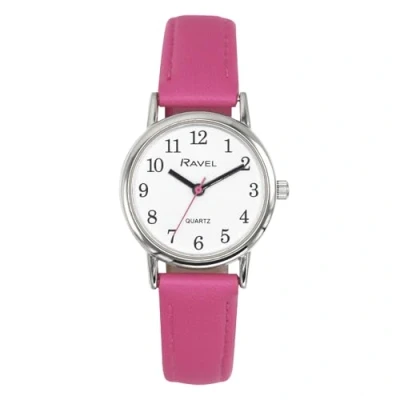 Immagine di Ravel Orologio Rotondo da Donna Brighter Days Color Argento (Cassa dell&#039;orologio 36 mm) Quarzo Analogico R0140.15.1 Rosa Fucsia/Quadrante Bianco