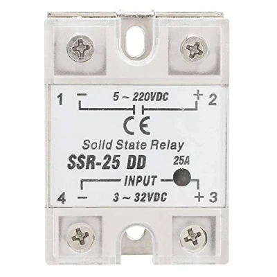 Immagine di DD 25A Relè A Stato Solido, SSR 25 5 220V DC Scheda Solido Uscita 3 32V Modulo di Tensione, per Automazione Industriale, Controllo Macchinari(CC CC)