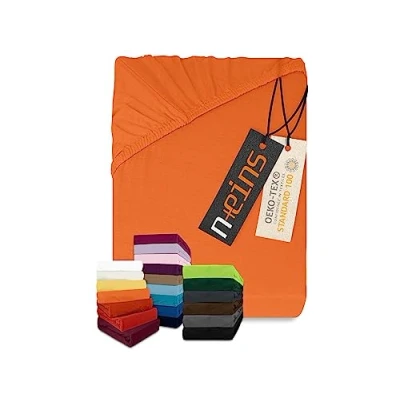 Immagine di Lenzuolo con angoli elasticizzati, in classico jersey. Disponibile 22 colori moderni e 6 misure diverse. 100% cotone, terracotta, 140 160 x 200 cm