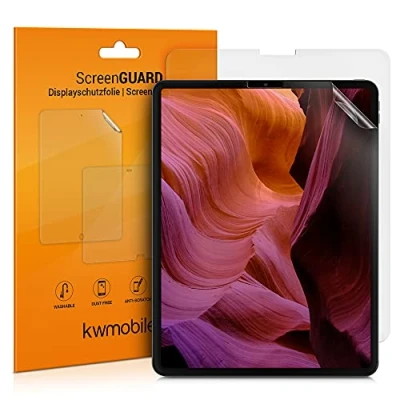 Immagine di kwmobile 2X Pellicola Protettiva Compatibile con Apple iPad Air 13&quot; (6. Gen 2024) / PRO 12,9&quot; (2022) (2021) Set Pellicole Touchscreen Antiriflesso e Anti Impronte per Tablet