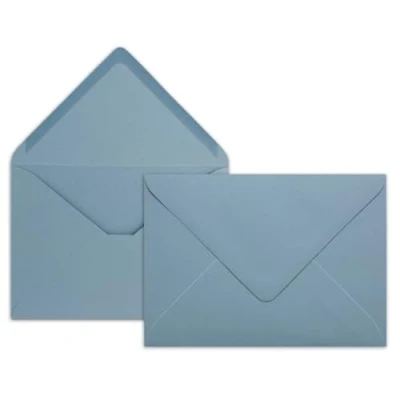 Immagine di Neuser Buste da lettere 80 g/m² in colori vivaci, formato B6, dimensioni 175 x 125 mm, chiusura adesiva inumidire 100 Umschläge Himmelblau