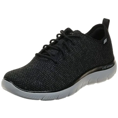 Immagine di Skechers 232394 Bkgy, Sneaker Uomo, Trim In Maglia Nera, 40 EU