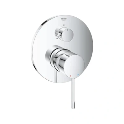 Immagine di Grohe 24092DC1 Miscelatore Monocomando a 3 Vie con Deviatore, Grigio (Super Steel)